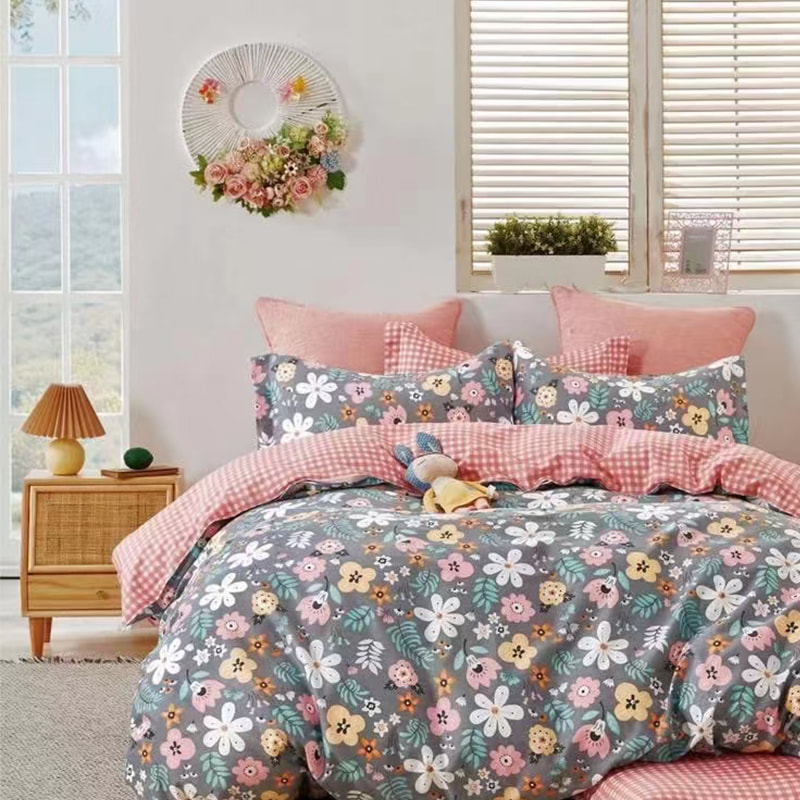 TIME-10-2 250 CM 90 GSM Ağırlığı Dağınık Baskı Tasarımı Polyester Düz Dokuma Çarşaf Mikrofiber Kumaş