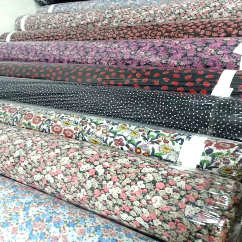 TMIE-08-3-2 115GSM Polyester Baskı Dimi Poplin Kumaş