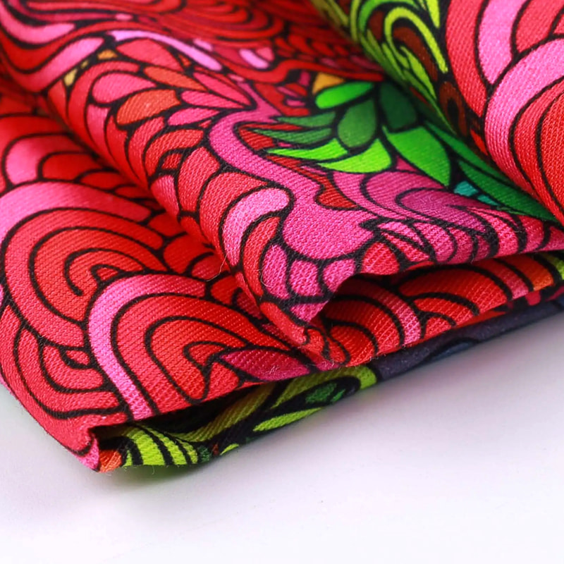TMIE-08-3-2 115GSM Polyester Baskı Dimi Poplin Kumaş
