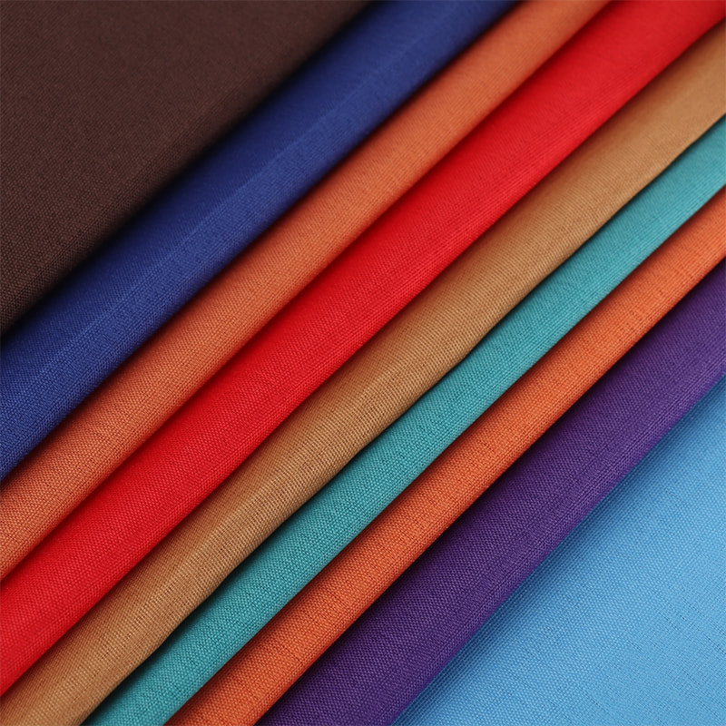 TMIE-08-5-1 115CM Genişlik hafif 65GSM Özelleştirilmiş Renk ve 100'den fazla renk Boyalı Astar Polyester Poplin Kumaş
